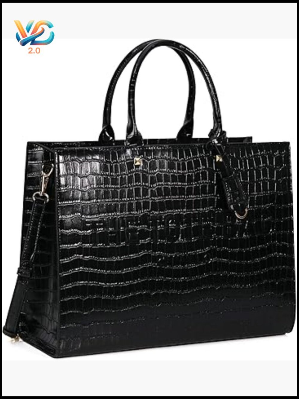Top Handle Satchel Purse Tote Bag with Shoulder Strap Retro Elegant Handbag